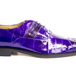 Belvedere - Mare, Genuine Ostrich and Eel Dress Shoe - Purple - 2P7 - IN STORE