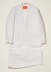 Inserch Premium Linen 2 Button Suit SU66010-02 White