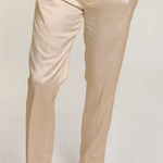Inserch Satin Pants with Stretch P3901-30 Red