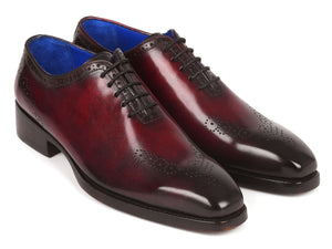 Paul Parkman Goodyear Welted Punched Oxfords Bordeaux - 7614-BRD