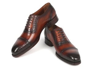 Paul Parkman Goodyear Welted Cap Toe Oxfords Brown - 9482-BRW