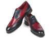 Paul Parkman Bordeaux & Navy Derby Shoes - 993-BDNV