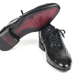 Paul Parkman Handmade Lace-Up Casual Shoes Black - 84654-BLK