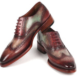 Paul Parkman Goodyear Welted Men's Two Tone Wingtip Oxfords - PP22GB62