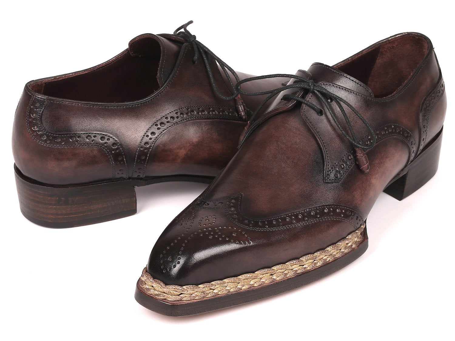 Paul Parkman Norwegian Welted Wingtip Derby Shoes Bronze - 8506-BRZ