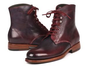 Paul Parkman Leather Boots Bordeaux & Navy - 824BRD65