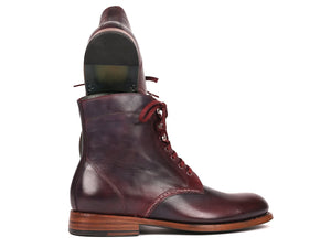 Paul Parkman Leather Boots Bordeaux & Navy - 824BRD65