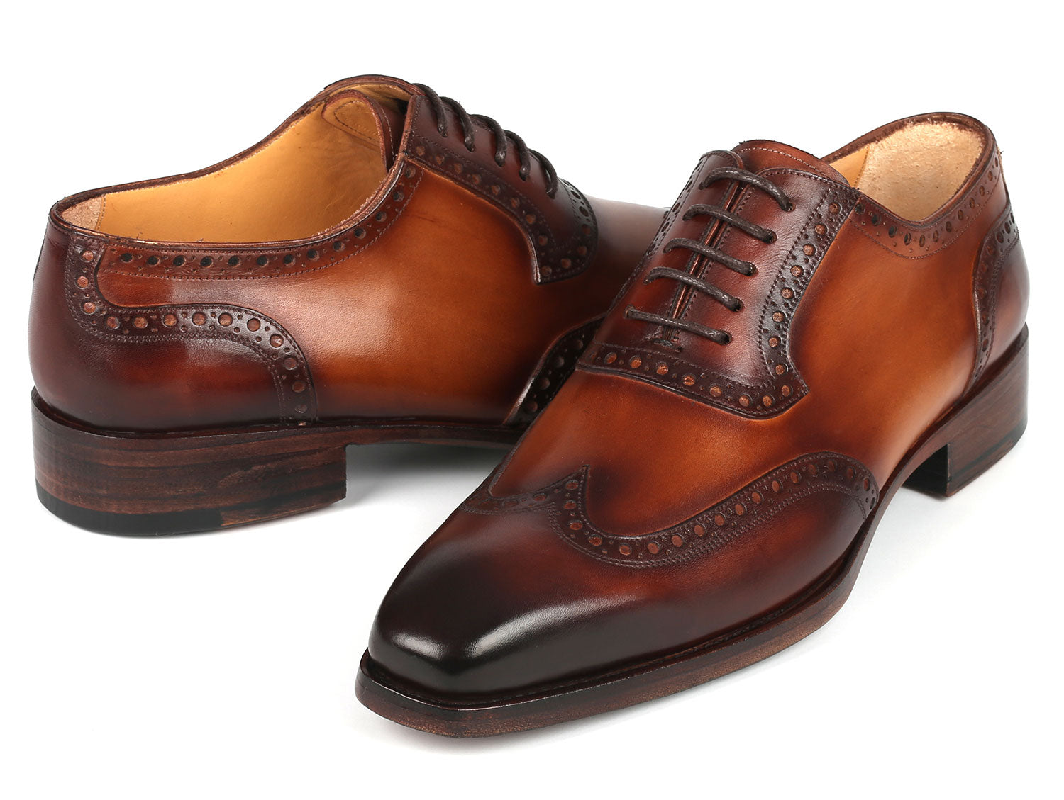 Paul Parkman Goodyear Welted Wingtip Oxfords Brown - 6819-BRW