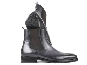 Paul Parkman Black & Gray Chelsea Boots - BT661BLK