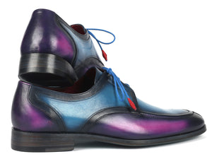 Paul Parkman Ghillie Lacing Blue & Purple Dress Shoes - GU568BLP