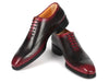 Paul Parkman Goodyear Welted Red & Black Oxford Shoes - 081-B51