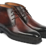 Paul Parkman Norwegian Welted Chukka Boots Brown Burnished - 8504-BRW