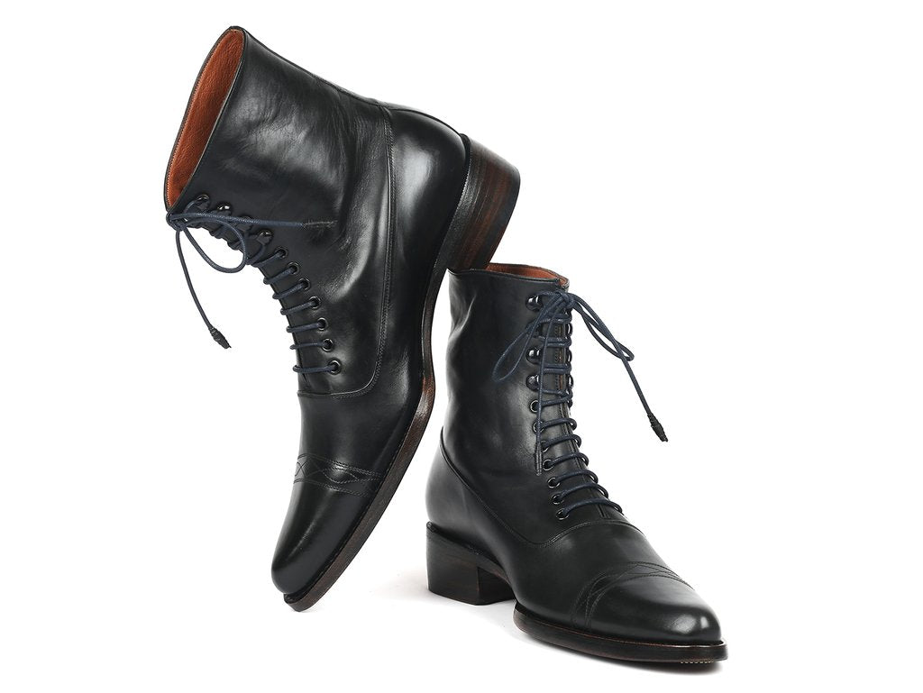 Paul Parkman Goodyear Welted Boots Black Leather - CW477-BLK