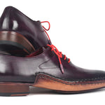 Paul Parkman Purple Leather Oxfords Side Hand-Sewn - 018-PRP