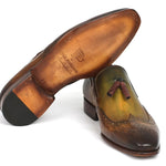 Paul Parkman Wingtip Tassel Loafers Green - WL34-GRN