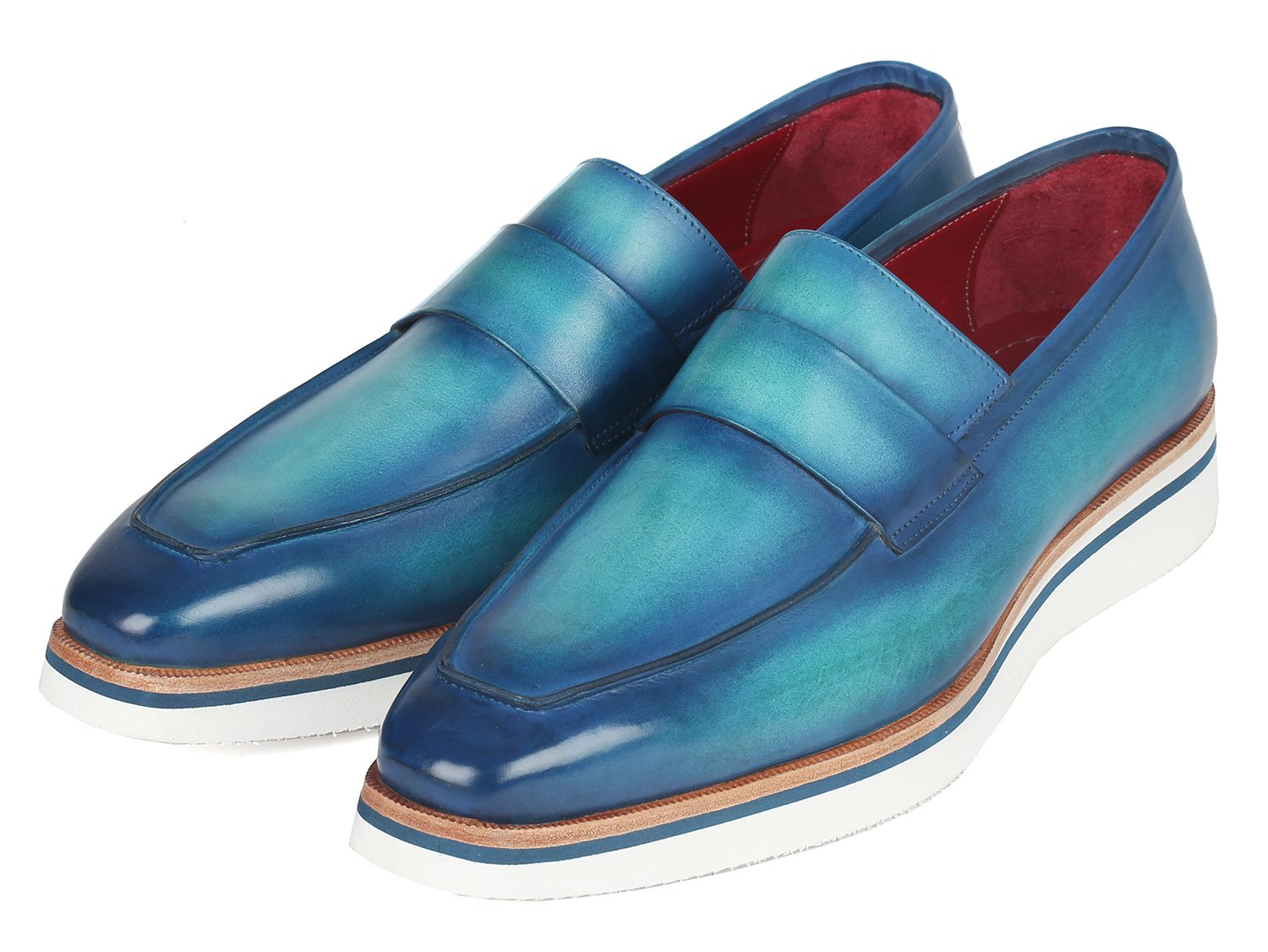 Paul Parkman Smart Casual Loafers Blue - 183-BLU-TRQ