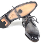 Paul Parkman Gray Medallion Toe Derby Shoes - 6584-GRY