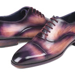 Paul Parkman Captoe Oxfords Purple - 1744-PRP