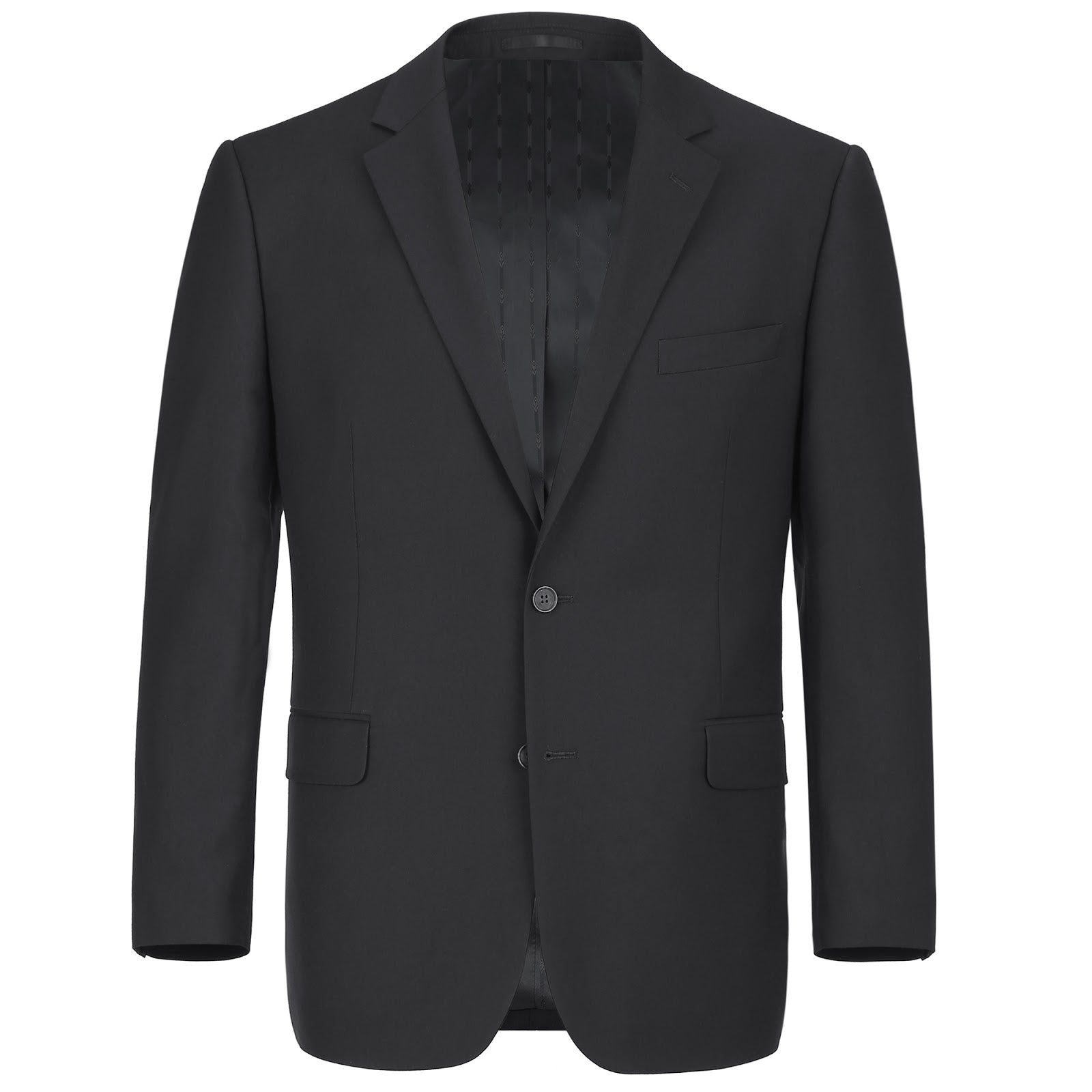 BOSS notched-lapels single-breasted suit - Black