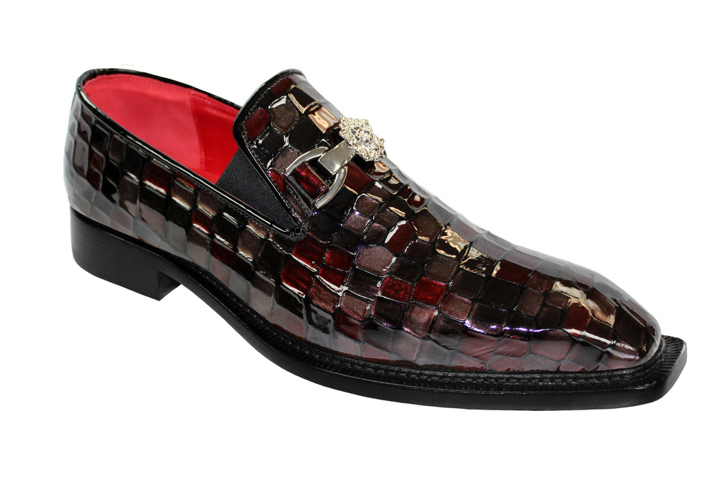 Emilio Franco Couture "Narciso" Burgundy Shoes