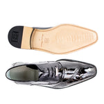 Belvedere - Nino, Genuine Ostrich Leg and Eel Dress Shoe - Black - 0B4 - IN STORE