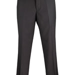 Vinci Modern Fit Flat Front Pre-Hemmed Dress Pants (Black) OM-TR