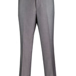 Vinci Modern Fit Flat Front Pre-Hemmed Dress Pants (Gray) OM-TR