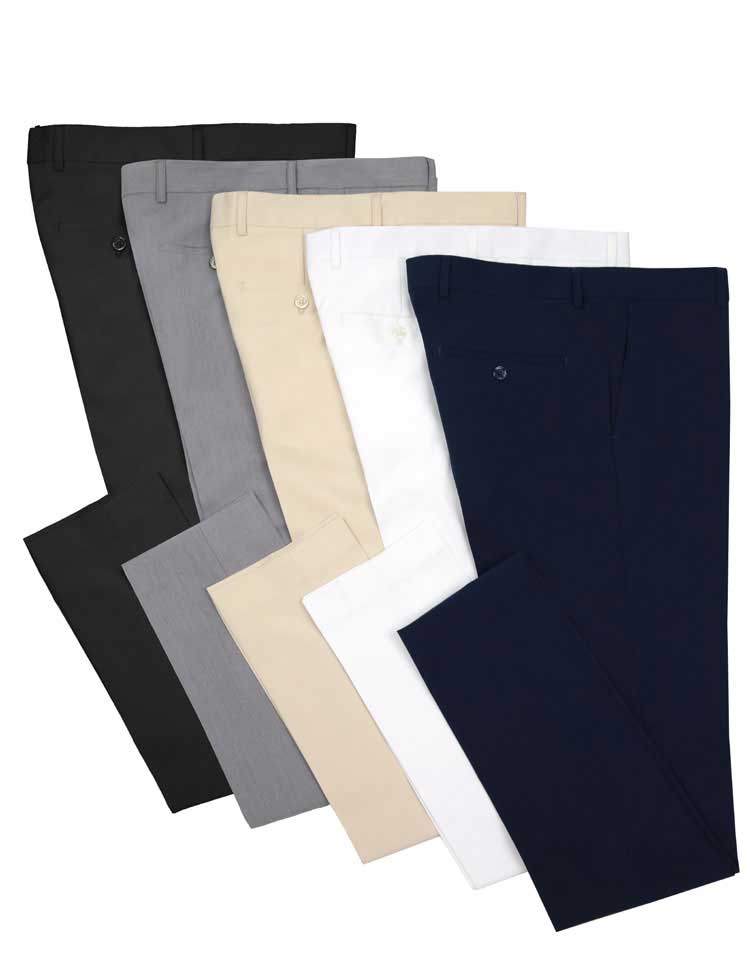 Vinci Stretch Wool Feel Pants (Navy) OUS-DX