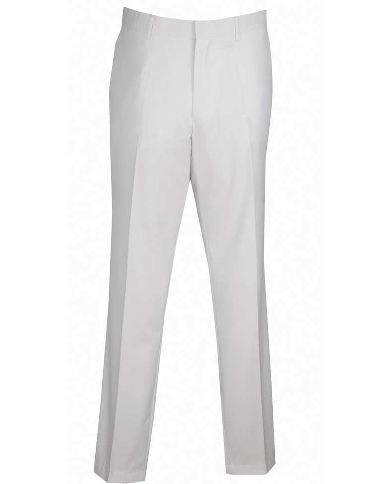 Vinci Ultra Slim Fit Flat Front Pre-Hemmed Dress Pants (White) OUS-900