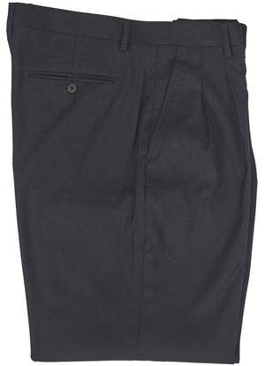 Inserch Solid Two-Pleat T/R Pants P1199-01 Black