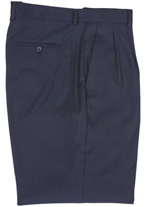 Inserch Solid Two-Pleat T/R Pants P1199-11 Navy