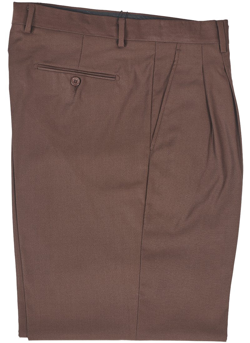 Inserch Solid Two-Pleat T/R Pants P1199-25 Brown