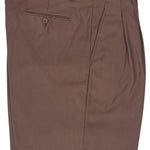 Inserch Solid Two-Pleat T/R Pants P1199-25 Brown
