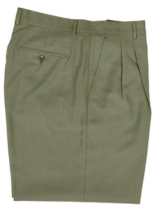 Inserch Solid Two-Pleat T/R Pants P1199-63 Green