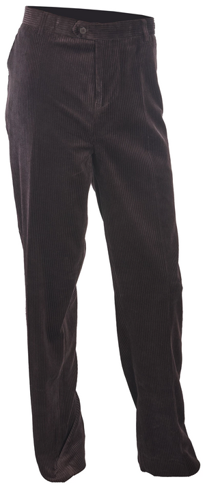 Inserch Cotton Flat Front Corduroy Pants P3103-25 Brown