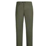 Pellagio Olive 5-Pocket Cotton Stretch Washed Flat Front Chino Pants PF20-20