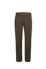 PELAGO Brown 5-Pocket Cotton Stretch Washed Flat Front Chino Pants PF20-22
