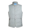 PELAGO Solid Silver Winter Warm Puffer Wool Vest PF21-12