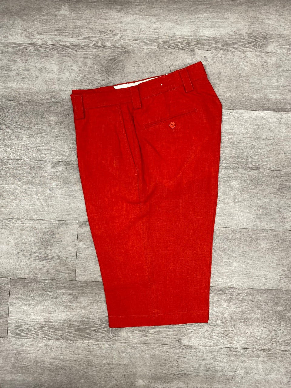 Inserch Premium Linen Flat Front Shorts Red P21116/P21110
