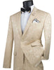 Vinci Slim Fit 2 Piece Single Breasted Suit (Beige) S2F-1