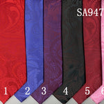 Paisley Tone on Tone Tie & Handkerchief Set (SA9476)