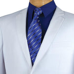Vinci Slim Fit 2 Piece 2 Button Suit (White) SC900-12