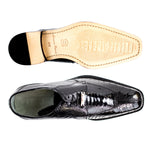 Belvedere - Siena, Genuine Ostrich Leg Dress Shoe - Black - 1463 - IN STORE
