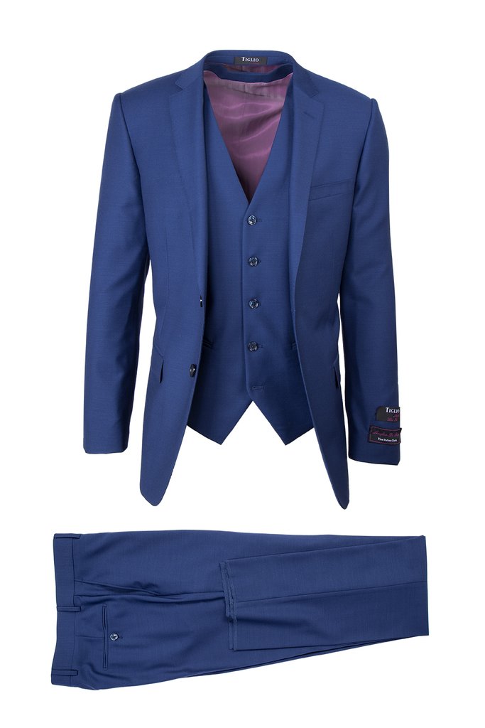Tiglio Luxe Slim Fit Sienna French Blue