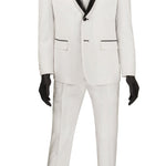 Vinci Ultra Slim Fit 2 Buttons 2 Piece Tuxedo (White) T-US900
