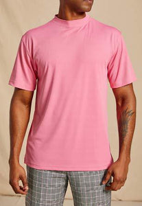 Inserch Short Sleeve Crew Neck Rib T-Shirts T299 (14 Color Options)