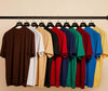 Inserch Short Sleeve Crew Neck Rib T-Shirts T299 (14 Color Options)