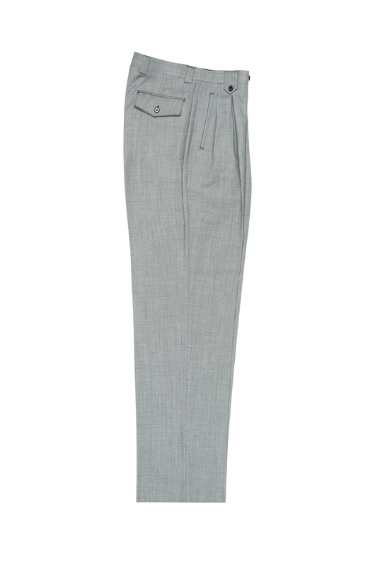 Tiglio Luxe Wide Leg 2576 Grey Birdseye TIG1018 – Unique Design Menswear