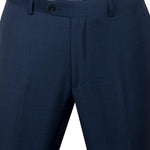 Tiglio Luxe Tufo, Modern Fit, BLUE SHARKSKIN, Pure Wool Suit & Vest TS4066/2