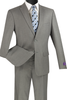 Vinci Ultra Slim Fit 2 Piece Business Suit (Gray) US900-1